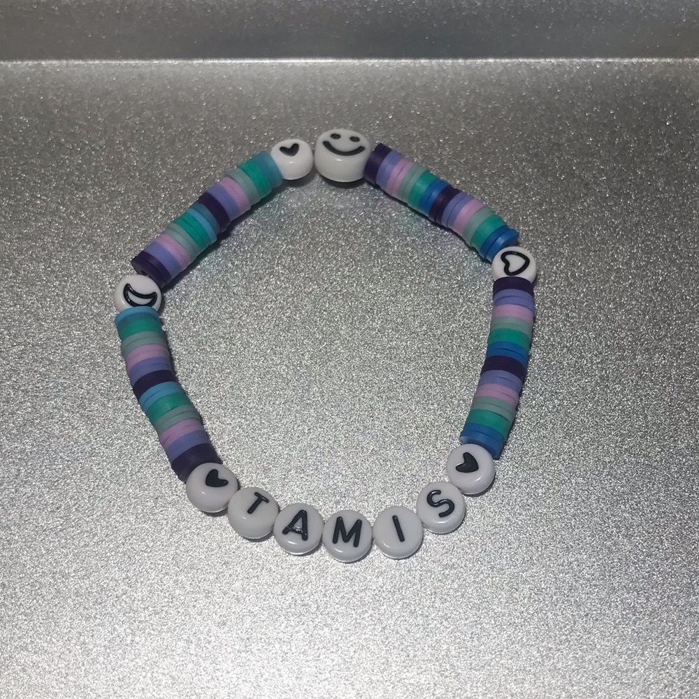 Clay Bead Earrings and Bracelet